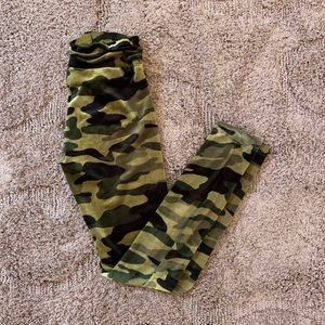 Fuzzy Camo Leggings